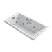 KOHLER K-856-V Tea-for-Two 66" x 36" drop-in Effervescence whirlpool bath