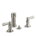 KOHLER K-10586-4 Bancroft Vertical spray bidet faucet with lever handles