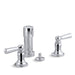 KOHLER K-10586-4 Bancroft Vertical spray bidet faucet with lever handles