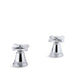 KOHLER K-T13141-3A Pinstripe Pure Deck-mount bath faucet handle trim with Cross design