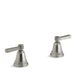 KOHLER K-T13141-4A Pinstripe Pure Deck-mount bath faucet handle trim with Lever design