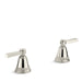 KOHLER K-T13141-4A Pinstripe Pure Deck-mount bath faucet handle trim with Lever design