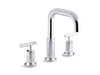 KOHLER K-T14428-4 Purist Deck-mount bath faucet trim with Lever handles