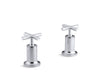 KOHLER K-T14429-3 Purist Deck- or wall-mount bath faucet handle trim with cross design