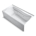 KOHLER K-1257-RAW Mariposa 72" x 36" alcove whirlpool bath with Bask heated surface, right drain