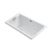 KOHLER K-856-GH0 Tea-for-Two 66" x 36" drop-in Heated BubbleMassage air bath