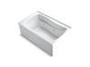 KOHLER K-1239-RA Mariposa 60" x 36" alcove whirlpool, right drain and adjustable jets