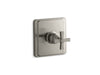KOHLER K-TS13135-3A Pinstripe Pure Rite-Temp valve trim with cross handle