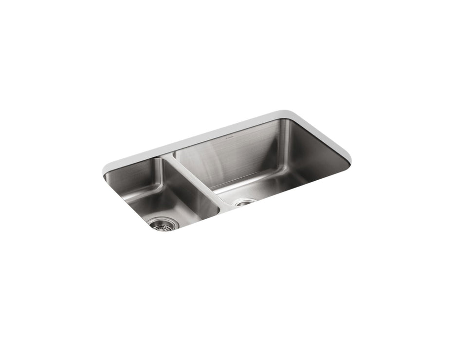 KOHLER K-3174-L Undertone 31-1/2" undermount double-bowl kitchen sink