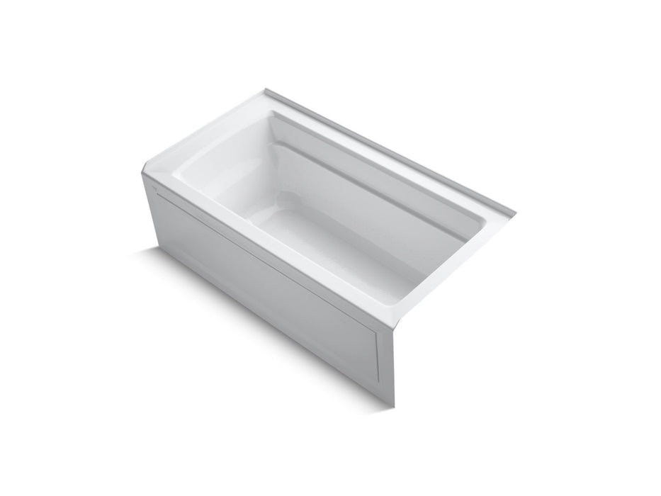 KOHLER K-1122-GHRA Archer 60" x 32" alcove Heated BubbleMassage air bath, right drain
