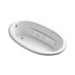 KOHLER K-1164-H Sunward 72" x 42" drop-in heated whirlpool bath