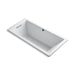 KOHLER K-1822-GHW Underscore 66" x 32" drop-in Heated BubbleMassage air bath with Bask heated surface