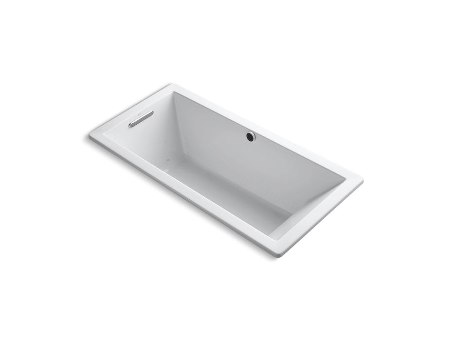 KOHLER K-1822-GHW Underscore 66" x 32" drop-in Heated BubbleMassage air bath with Bask heated surface