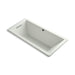 KOHLER K-1822-GHW Underscore 66" x 32" drop-in Heated BubbleMassage air bath with Bask heated surface