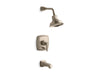 KOHLER K-T16233-4 Margaux Rite-Temp bath and shower trim kit with push-button diverter and lever handle, 2.5 gpm