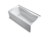 KOHLER K-1257-GHRA Mariposa 72" x 36" alcove Heated BubbleMassage air bath, right drain