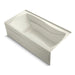 KOHLER K-1224-GHRAW Mariposa 66" x 36" alcove Heated BubbleMassage air bath with Bask heated surface, right drain