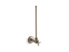 KOHLER K-7638 1/2" NPT angle supply with stop with cross handle and annealed vertical tube