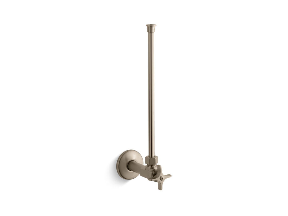 KOHLER K-7638 1/2" NPT angle supply with stop with cross handle and annealed vertical tube