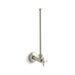 KOHLER 1/2" NPT angle supply with stop with cross handle and annealed vertical tube