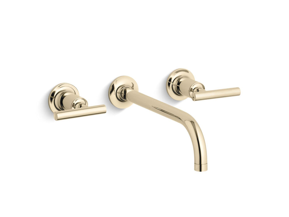 KOHLER K-T14414-4 Purist Wall-mount bathroom sink faucet trim with Lever handles, 1.2 gpm