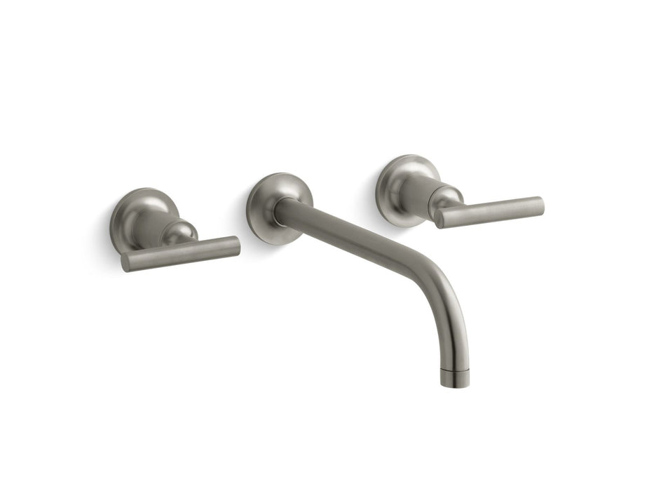 KOHLER K-T14414-4 Purist Wall-mount bathroom sink faucet trim with Lever handles, 1.2 gpm