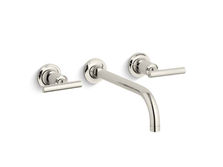KOHLER K-T14414-4 Purist Wall-mount bathroom sink faucet trim with Lever handles, 1.2 gpm
