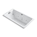 KOHLER K-856-AH Tea-for-Two 66" x 36" drop-in Effervescence whirlpool bath