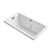 KOHLER K-856-JHN Tea-for-Two 66" x 36" drop-in/undermount whirlpool bath