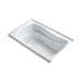 KOHLER K-1239-RW Mariposa 60" x 36" alcove whirlpool bath with Bask heated surface, integral flange and right-hand drain