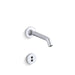 KOHLER K-T11840 Purist Wall-mount Touchless faucet trim with 35 degree spout