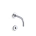 KOHLER Purist Wall-mount touchless faucet trim with Insight™ technology and 6" 90-degree spout, requires valve