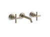 KOHLER K-T14413-3 Purist Wall-mount bathroom sink faucet trim with Cross handles, 1.2 gpm