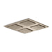 KOHLER WaterTile Rain Overhead shower panel with four 22-nozzle sprayheads