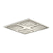 KOHLER WaterTile Rain Overhead shower panel with four 22-nozzle sprayheads