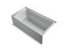 KOHLER K-1124-GHRAW Archer 72" x 36" alcove Heated BubbleMassage air bath with Bask heated surface, right drain