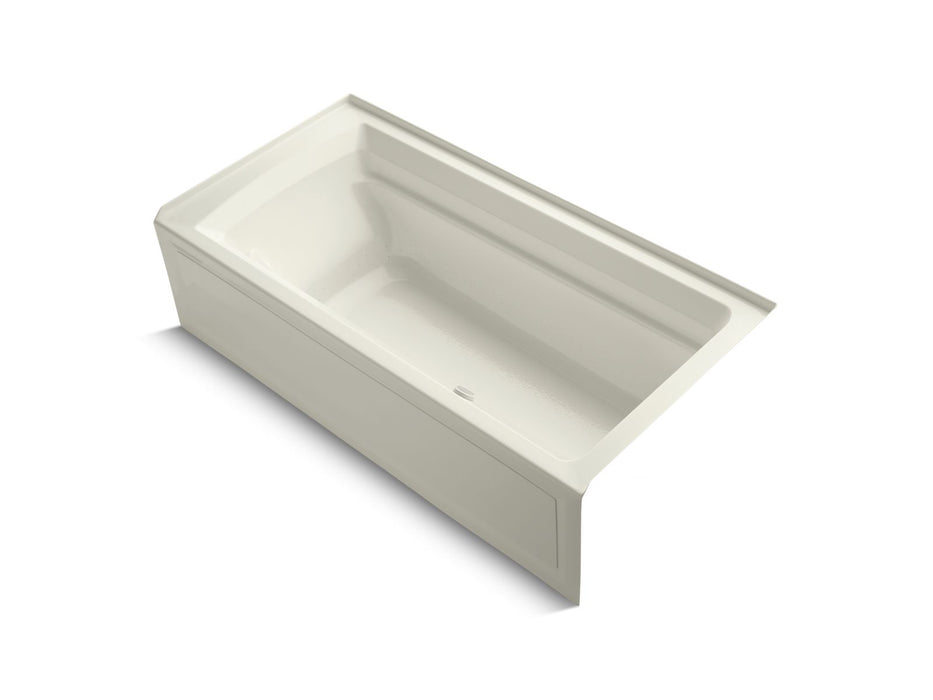 KOHLER K-1124-GHRAW Archer 72" x 36" alcove Heated BubbleMassage air bath with Bask heated surface, right drain