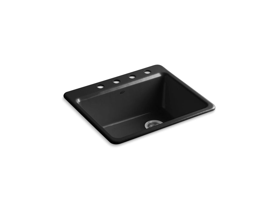 KOHLER K-5872-4A1 Riverby 25" top-mount single-bowl kitchen sink