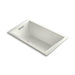 KOHLER K-1849-GHW Underscore 60" x 36" drop-in Heated BubbleMassage air bath with Bask heated surface