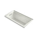 KOHLER K-1167-GHLF Underscore 60" x 30" alcove Heated BubbleMassage air bath, left drain