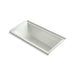 KOHLER K-1167-JRH Underscore 60" x 30" drop-in/alcove heated whirlpool bath, right drain