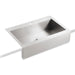 KOHLER K-3942-1 Vault 35-3/4" top-mount single-bowl farmhouse kitchen sink