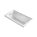 KOHLER K-1167-GHLF Underscore 60" x 30" alcove Heated BubbleMassage air bath, left drain