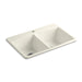 KOHLER K-5846-1 Brookfield 33" top-mount double-bowl kitchen sink