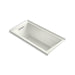 KOHLER K-1121-LW Underscore 60" x 30" alcove bath with Bask heated surface, left drain