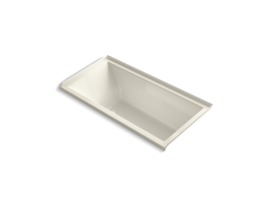 KOHLER K-1121-RW Underscore 60" x 30" alcove bath with Bask heated surface, right drain