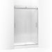KOHLER K-706008-L Levity Sliding shower door, 74" H x 43-5/8 - 47-5/8" W, with 1/4" thick Crystal Clear glass