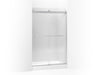 KOHLER K-706014-L Levity Sliding shower door, 74" H x 44-5/8 - 47-5/8" W, with 1/4" thick Crystal Clear glass
