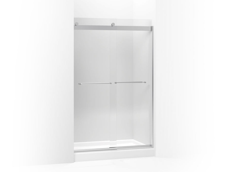 KOHLER K-706014-L Levity Sliding shower door, 74" H x 44-5/8 - 47-5/8" W, with 1/4" thick Crystal Clear glass