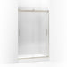 KOHLER K-706008-L Levity Sliding shower door, 74" H x 43-5/8 - 47-5/8" W, with 1/4" thick Crystal Clear glass
